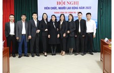 Hội nghị Viên chức, người lao động năm 2022 của Phòng Công tác chính trị - Học sinh, sinh viên thành công tốt đẹp