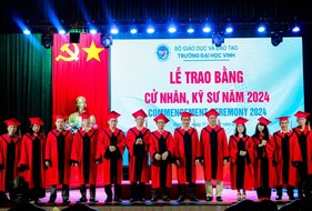  Trường Đại học Vinh long trọng tổ chức Lễ Trao bằng cử nhân, kỹ sư đợt 1 năm 2024